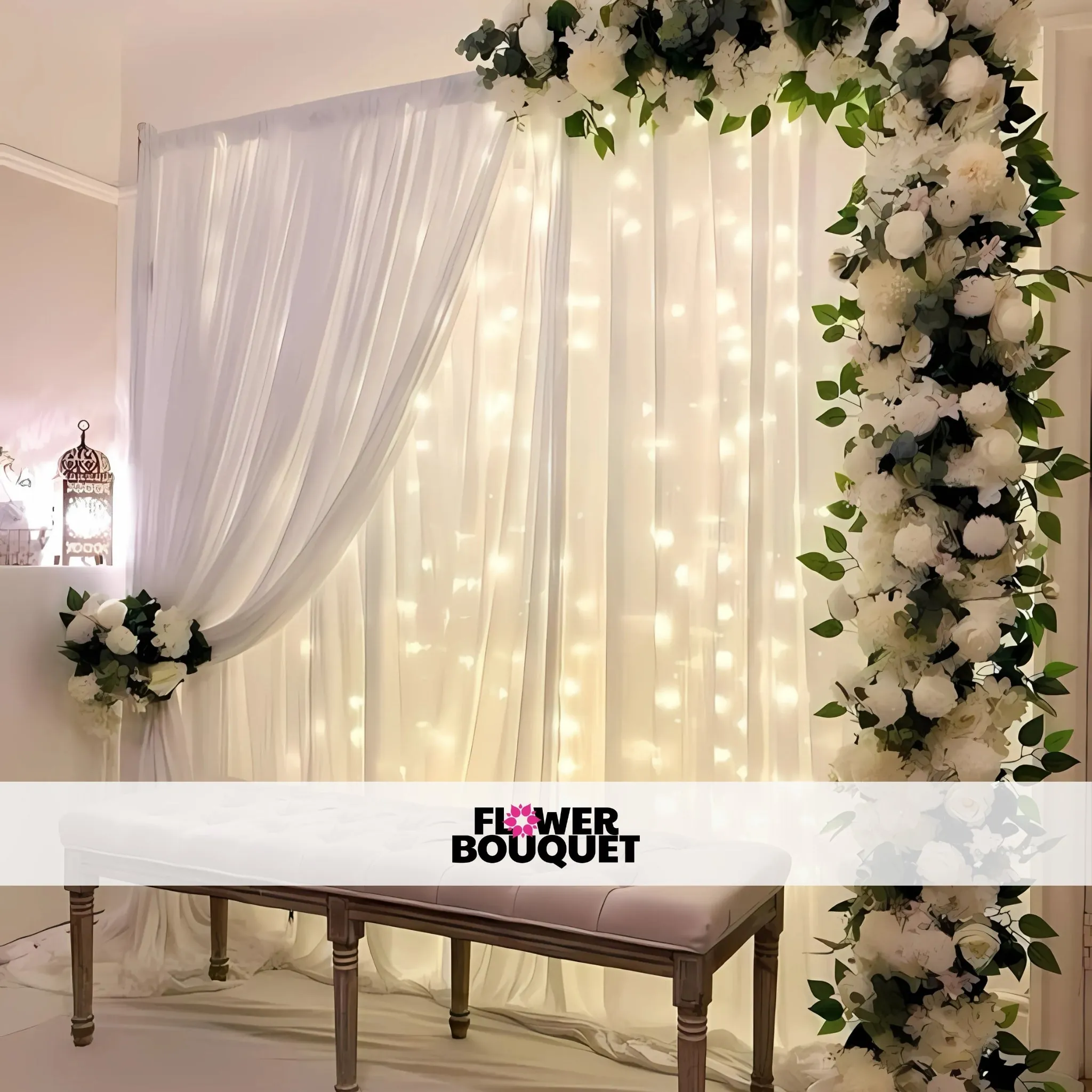 Elegant Floral Nikah Backdrop