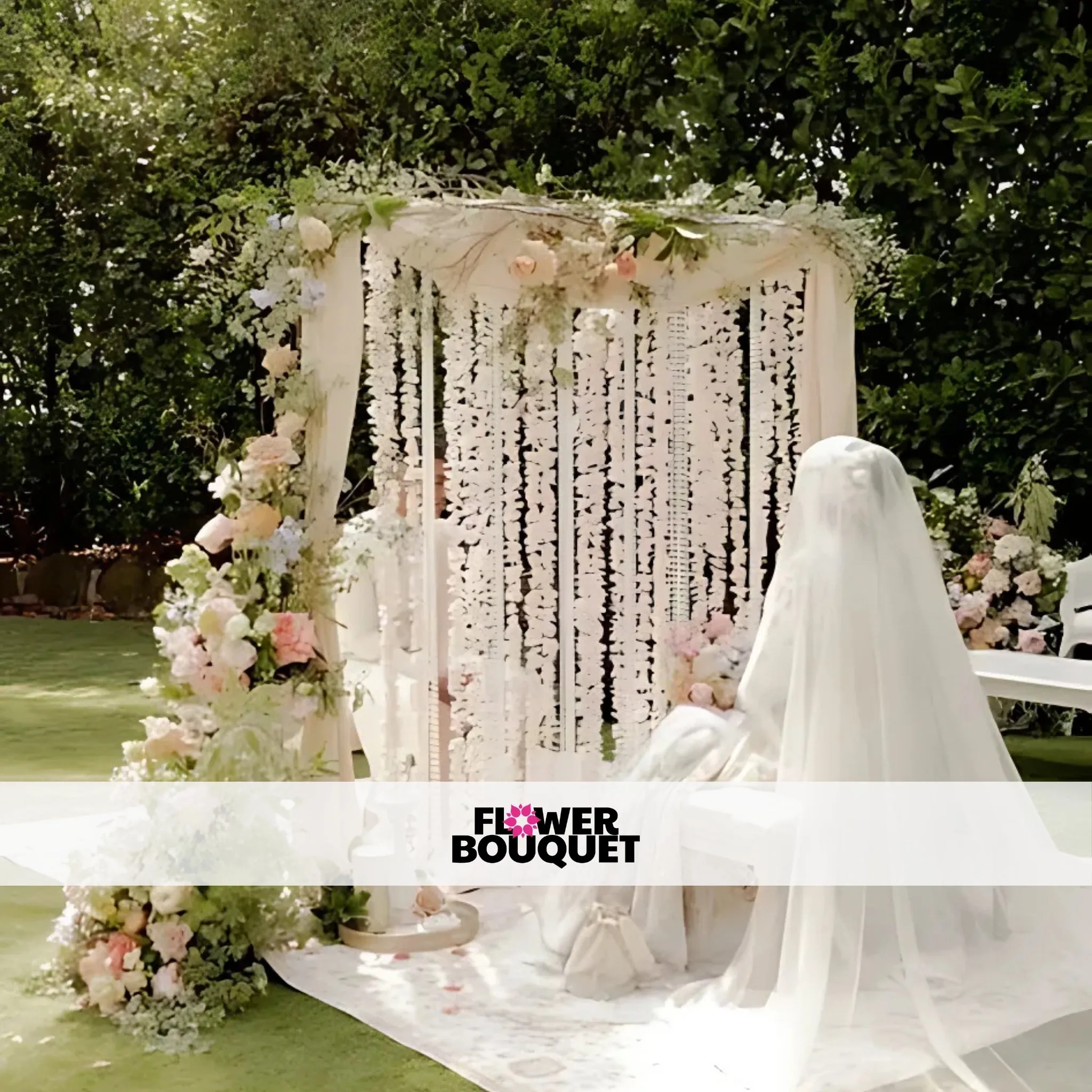 Outdoor Nikah Canopy with Floral